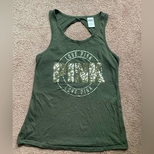 VS PINK racerback tank top